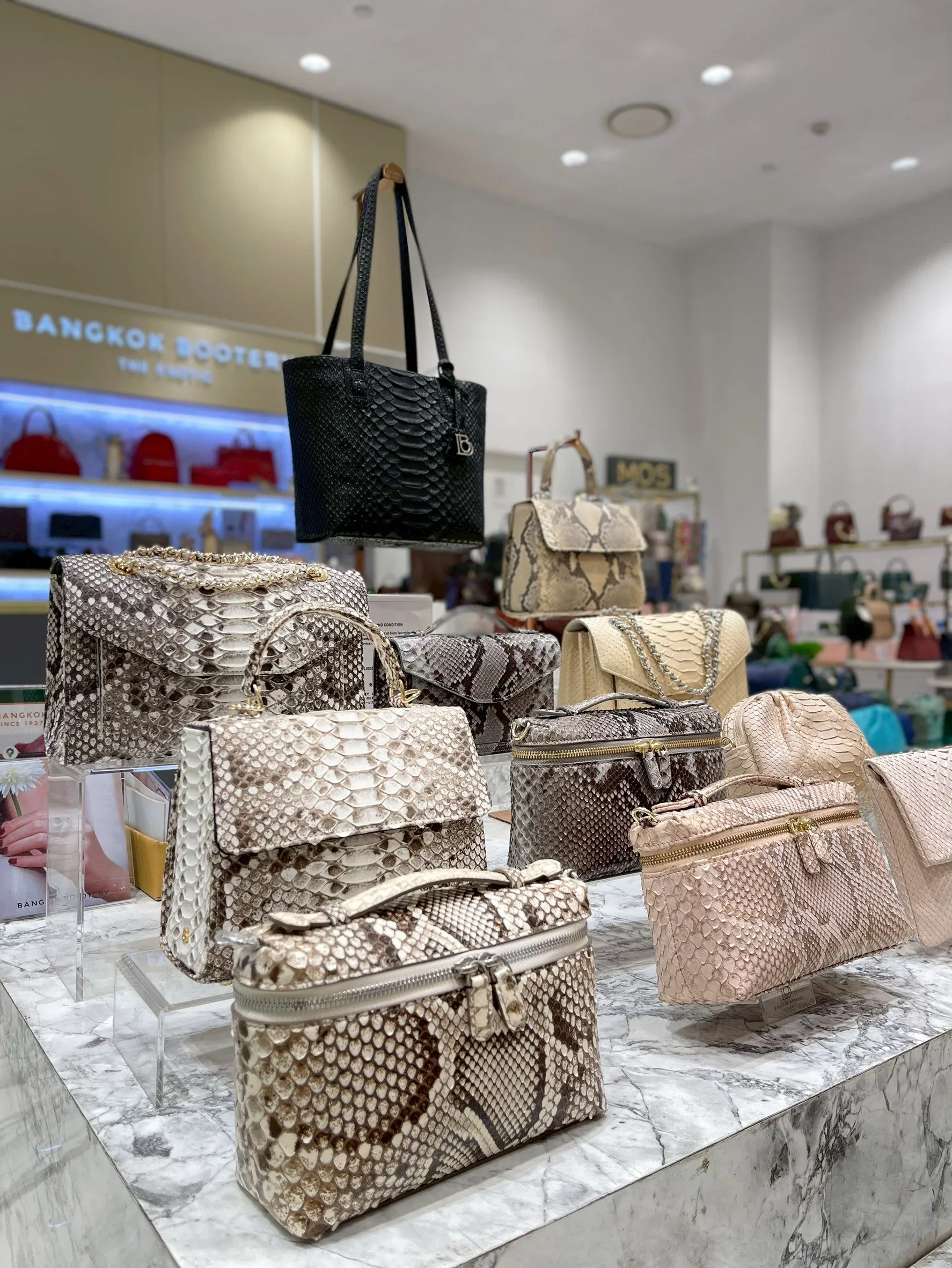 Bangkok Bootery Siam Takashimaya exotic leather store