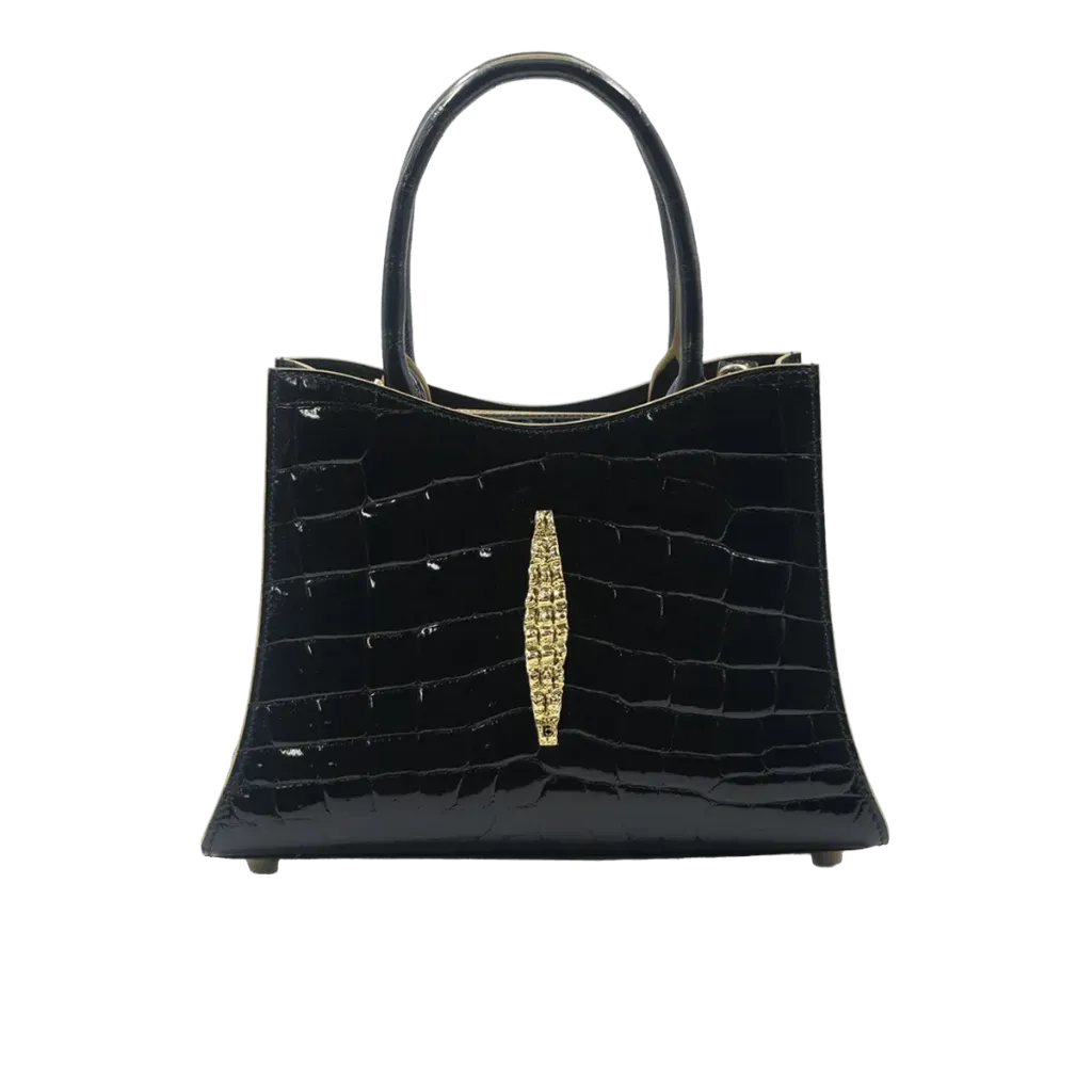 Isabella Bag # 24 : Shiny Crocodile Belly S