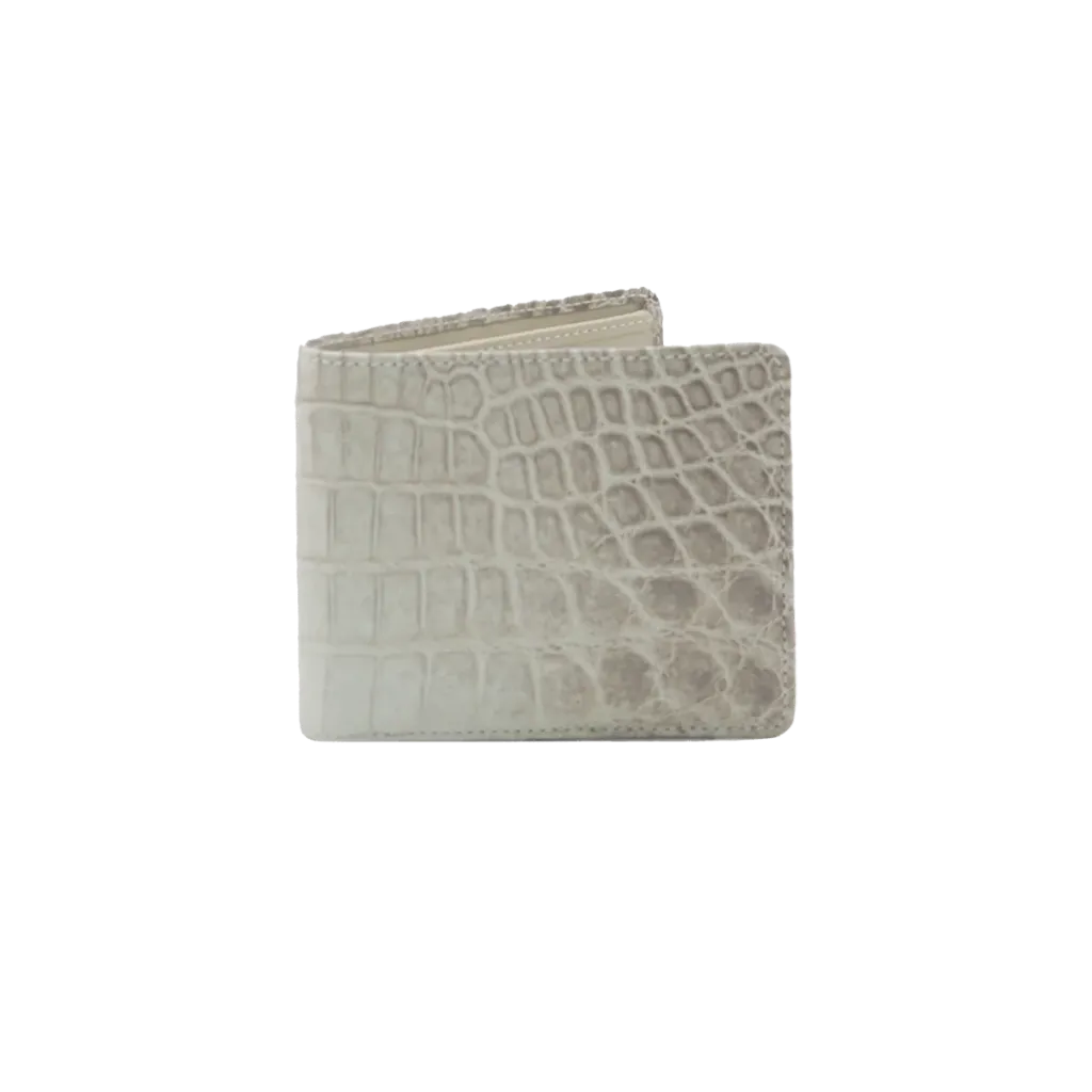 [PW0001 - 12 - 1CDBS8] US Card Wallet # 12 : Matte Crocodile Belly S (LTD)