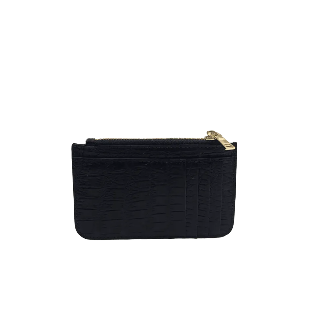 Baby Wallet With Card Side # 13.5 : Matte Crocodile Belly S