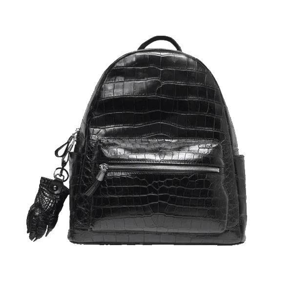 [BB9508 - 26 - 1CDBS0] Renny Backpack # 26 : Matte Crocodile Belly S (Black, F)